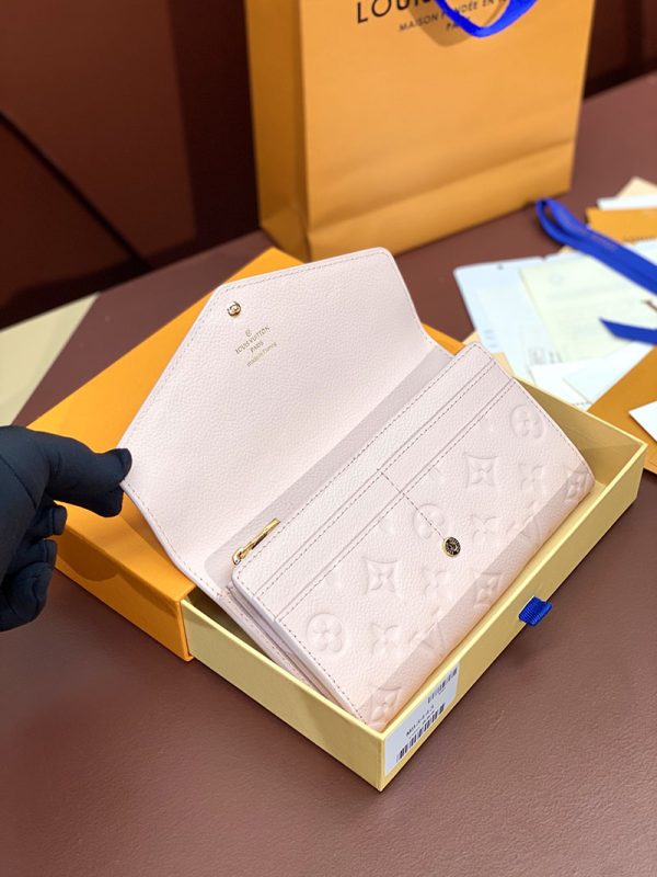 LOUIS VUITTON 財布 モノグラム レディース 長財布 ポルトフォイユ・サラ M83443 ピンクオパール 超N品 - 画像 (7)
