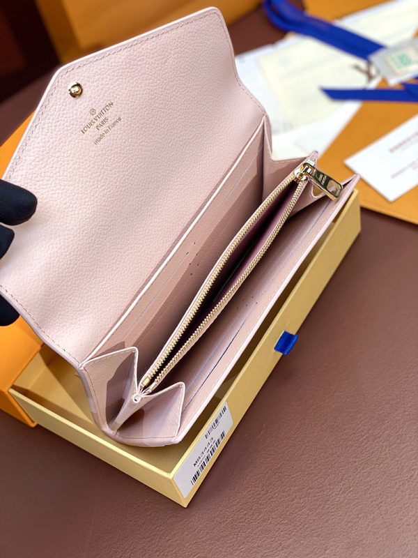 LOUIS VUITTON 財布 モノグラム レディース 長財布 ポルトフォイユ・サラ M83443 ピンクオパール 超N品 - 画像 (6)