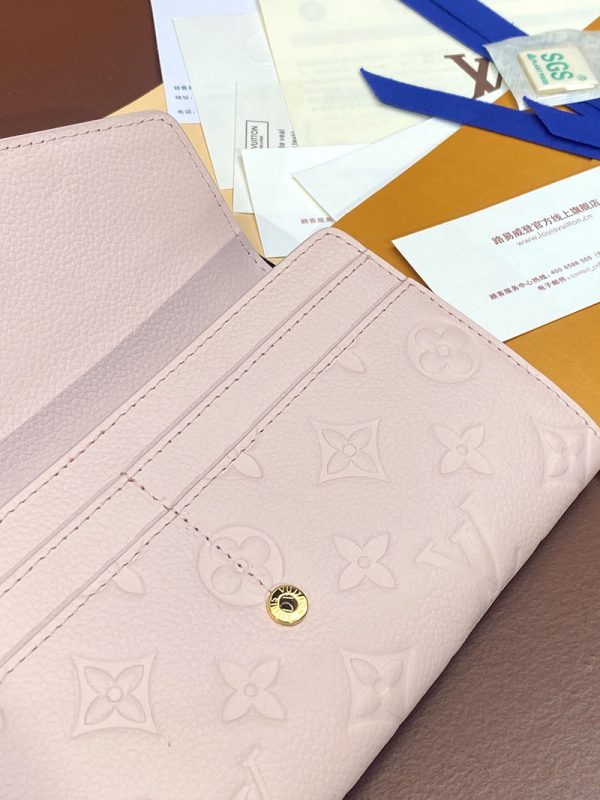 LOUIS VUITTON 財布 モノグラム レディース 長財布 ポルトフォイユ・サラ M83443 ピンクオパール 超N品 - 画像 (4)