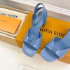ルイヴィトン 靴 LV Swing Sandal スイングサンダル  lv303465 ブルー N品 夏サンダル レディース 人気 - 画像 (5)