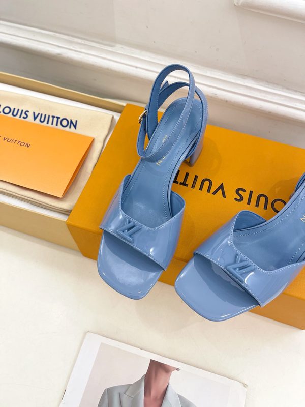 ルイヴィトン 靴 LV Swing Sandal スイングサンダル  lv303465 ブルー N品 夏サンダル レディース 人気 - 画像 (5)