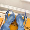 ルイヴィトン 靴 LV Swing Sandal スイングサンダル  lv303465 ブルー N品 夏サンダル レディース 人気 - 画像 (4)