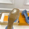 ルイヴィトン 靴 LV Swing Sandal スイングサンダル  lv303465 ブルー N品 夏サンダル レディース 人気 - 画像 (2)