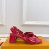 ルイヴィトン 靴 LV Swing Sandal スイングサンダル lv303466 レッド N品 夏サンダル レディース 人気 - 画像 (9)