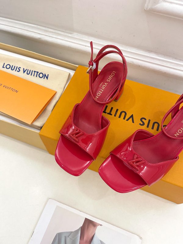 ルイヴィトン 靴 LV Swing Sandal スイングサンダル lv303466 レッド N品 夏サンダル レディース 人気 - 画像 (3)