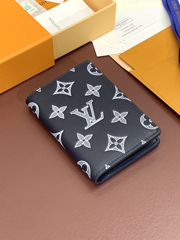 LOUIS VUITTON モノグラムシャドウ オーガナイザードゥポッシュ M83378 ブルーマリーヌ カードケース 超N品 - 画像 (7)