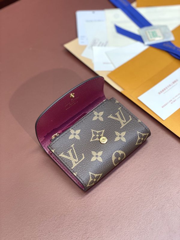 LOUIS VUITTON ポルトモネ･ロザリ モノグラム・リバース M41937 超N品 ルイヴィトン 財布 二つ折り 人気 レディース - 画像 (6)
