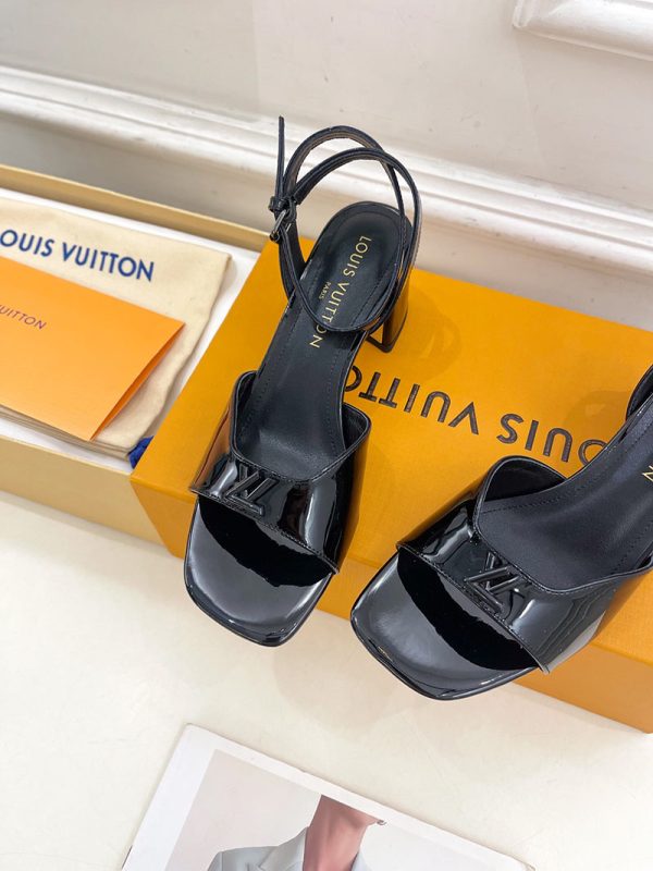 ルイヴィトン 靴 LV Swing Sandal スイングサンダル lv303469 ブラック N品 夏サンダル レディース 人気 - 画像 (5)