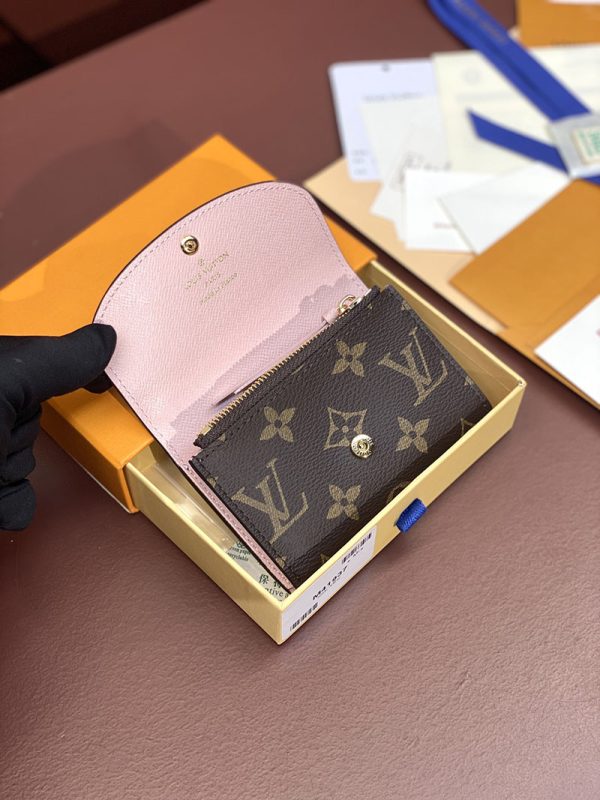 LOUIS VUITTON ポルトモネ・ロザリ モノグラム ピンクオパール M83600 小銭入れ カード入れ 名刺入れ パスケース ミニ財布 - 画像 (7)