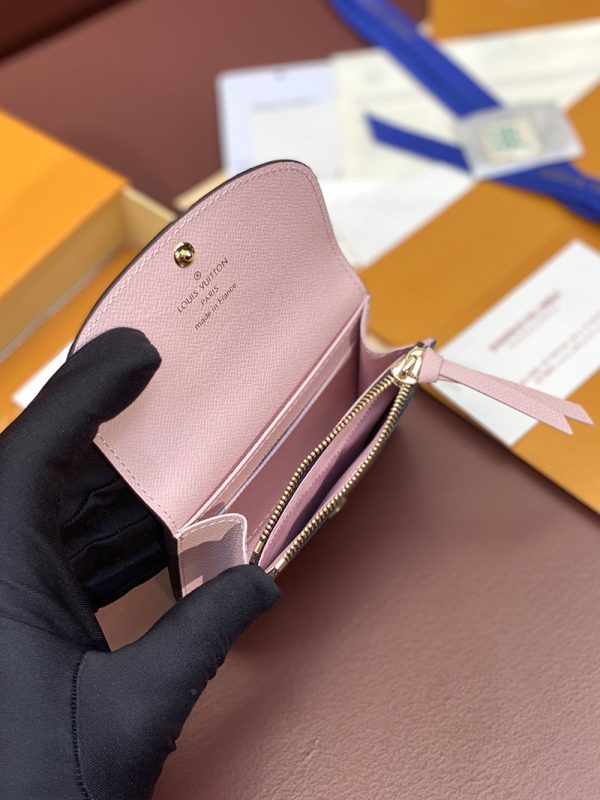 LOUIS VUITTON ポルトモネ・ロザリ モノグラム ピンクオパール M83600 小銭入れ カード入れ 名刺入れ パスケース ミニ財布 - 画像 (6)