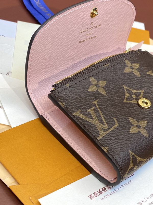 LOUIS VUITTON ポルトモネ・ロザリ モノグラム ピンクオパール M83600 小銭入れ カード入れ 名刺入れ パスケース ミニ財布 - 画像 (4)