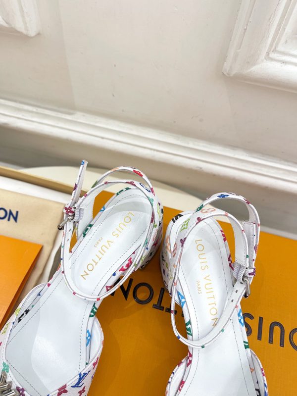 ルイヴィトン 靴 LV Swing Sandal スイングサンダル lv303470 マルチカラー N品 夏サンダル レディース 人気 - 画像 (3)