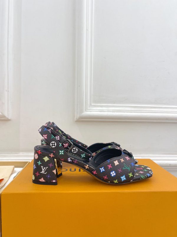 ルイヴィトン 靴 LV Swing Sandal スイングサンダル lv303471 マルチカラー N品 夏用 サンダル レディース おしゃれ - 画像 (9)