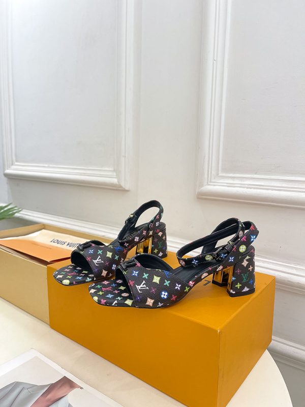ルイヴィトン 靴 LV Swing Sandal スイングサンダル lv303471 マルチカラー N品 夏用 サンダル レディース おしゃれ - 画像 (8)