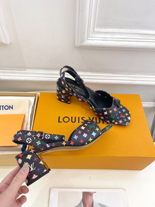 ルイヴィトン 靴 LV Swing Sandal スイングサンダル lv303471 マルチカラー N品 夏用 サンダル レディース おしゃれ - 画像 (7)