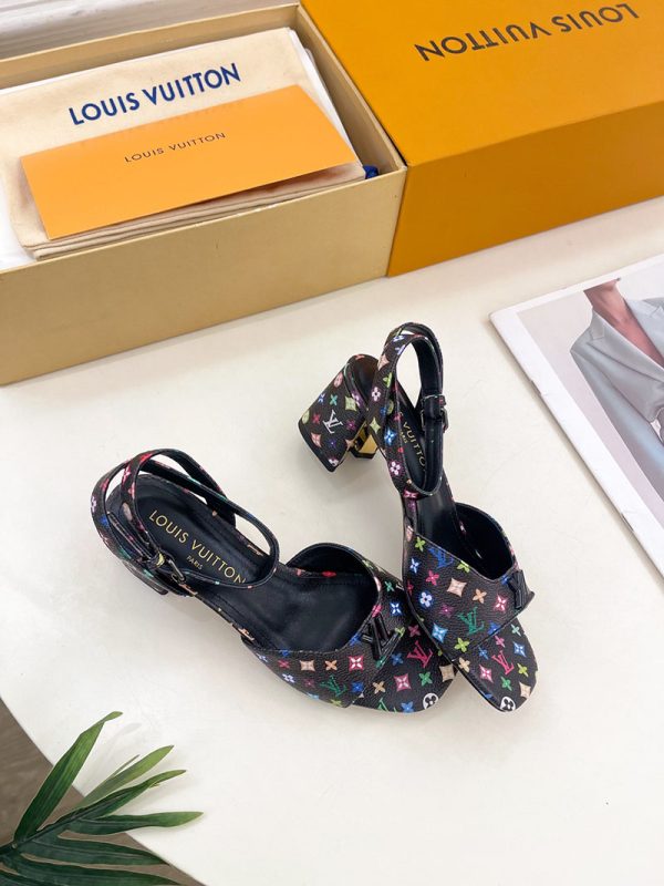 ルイヴィトン 靴 LV Swing Sandal スイングサンダル lv303471 マルチカラー N品 夏用 サンダル レディース おしゃれ - 画像 (6)