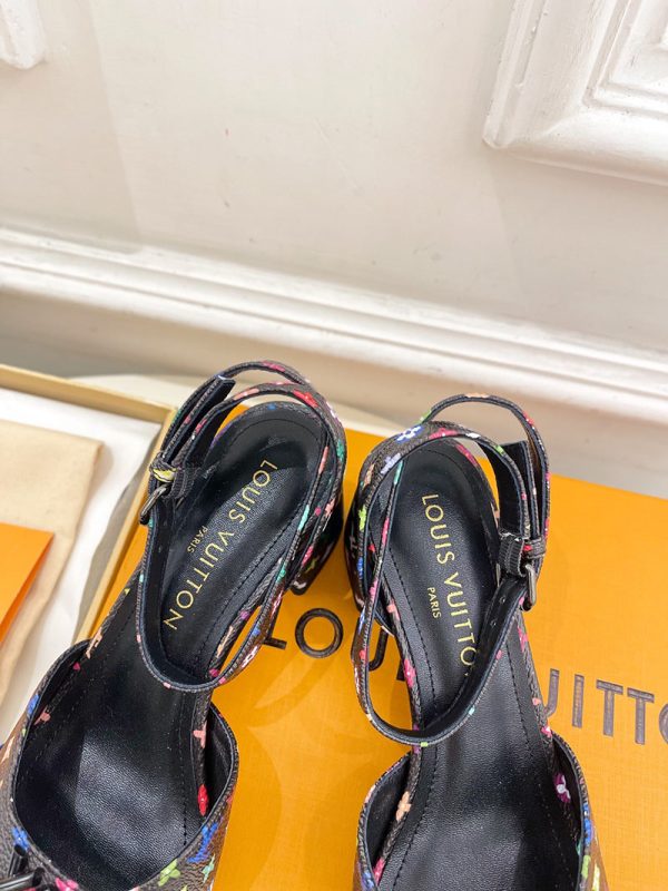 ルイヴィトン 靴 LV Swing Sandal スイングサンダル lv303471 マルチカラー N品 夏用 サンダル レディース おしゃれ - 画像 (3)