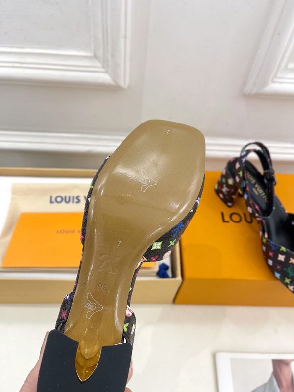 ルイヴィトン 靴 LV Swing Sandal スイングサンダル lv303471 マルチカラー N品 夏用 サンダル レディース おしゃれ - 画像 (2)