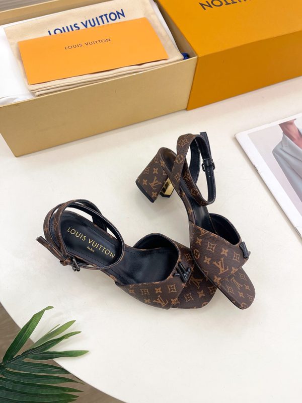 ルイヴィトン 靴 LV Swing Sandal スイングサンダル lv303472 ブラウン N品 夏用 サンダル レディース おしゃれ - 画像 (6)