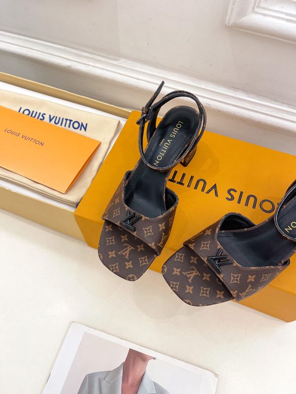 ルイヴィトン 靴 LV Swing Sandal スイングサンダル lv303472 ブラウン N品 夏用 サンダル レディース おしゃれ - 画像 (5)