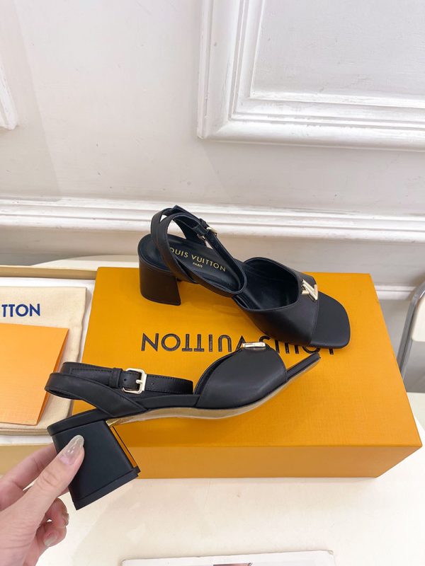 ルイヴィトン 靴 LV Swing Sandal スイングサンダル lv303473 ブラック N品 夏用 サンダル レディース おしゃれ - 画像 (6)