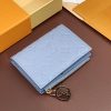LOUIS VUITTON 二つ折り財布 レディース アンプラント ポルトフォイユ・リサ ブルー M83587 オランプ ブルー 超N品 - 画像 (5)