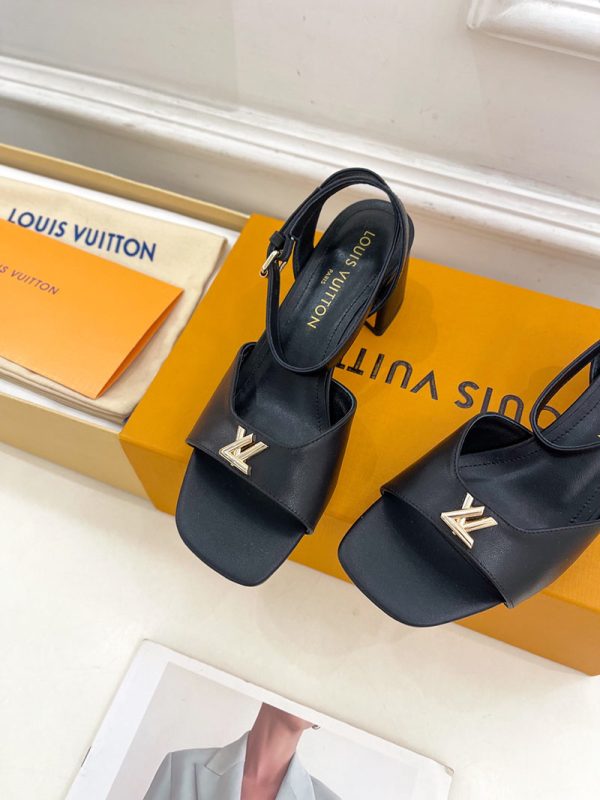 ルイヴィトン 靴 LV Swing Sandal スイングサンダル lv303473 ブラック N品 夏用 サンダル レディース おしゃれ - 画像 (5)