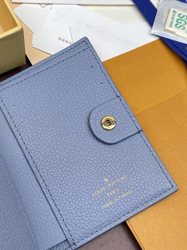 LOUIS VUITTON 二つ折り財布 レディース アンプラント ポルトフォイユ・リサ ブルー M83587 オランプ ブルー 超N品 - 画像 (4)
