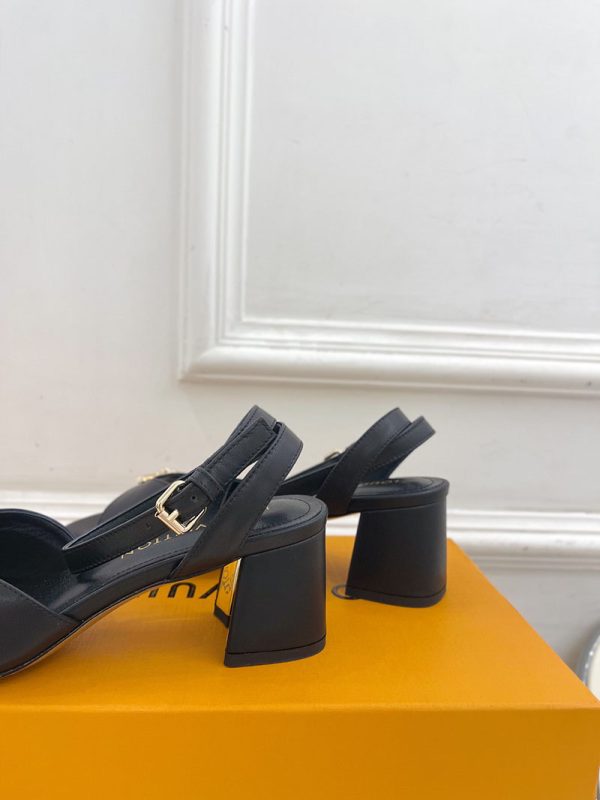 ルイヴィトン 靴 LV Swing Sandal スイングサンダル lv303473 ブラック N品 夏用 サンダル レディース おしゃれ - 画像 (4)