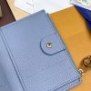 LOUIS VUITTON 二つ折り財布 レディース アンプラント ポルトフォイユ・リサ ブルー M83587 オランプ ブルー 超N品 - 画像 (3)
