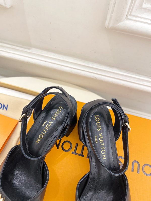 ルイヴィトン 靴 LV Swing Sandal スイングサンダル lv303473 ブラック N品 夏用 サンダル レディース おしゃれ - 画像 (3)
