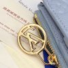 LOUIS VUITTON 二つ折り財布 レディース アンプラント ポルトフォイユ・リサ ブルー M83587 オランプ ブルー 超N品 - 画像 (2)