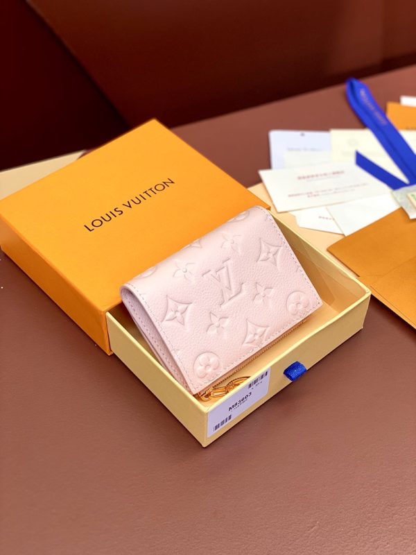 LOUIS VUITTON 二つ折り財布 モノグラム・アンプラント ポルトフォイユ・リサ M83569 ピンクオパール 超N品 - 画像 (9)