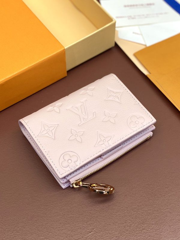 LOUIS VUITTON 二つ折り財布 モノグラム・アンプラント ポルトフォイユ・リサ M83569 ピンクオパール 超N品 - 画像 (5)