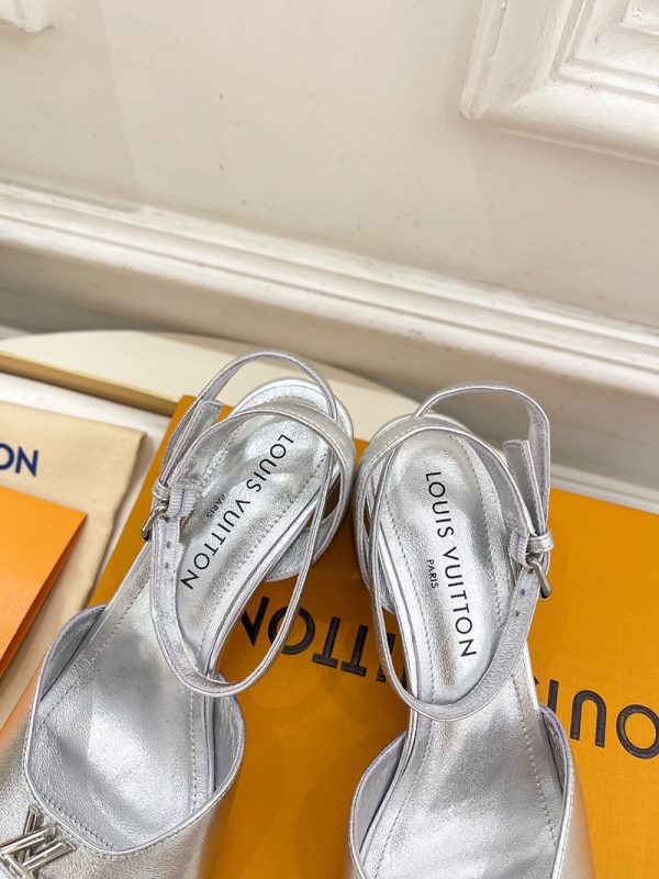 ルイヴィトン 靴 LV Swing Sandal スイングサンダル lv303474 シルバー N品 夏用 サンダル レディース おしゃれ - 画像 (3)