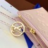 LOUIS VUITTON 二つ折り財布 モノグラム・アンプラント ポルトフォイユ・リサ M83569 ピンクオパール 超N品 - 画像 (2)