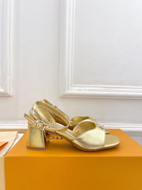 ルイヴィトン 靴 LV Swing Sandal スイングサンダル lv303475 ゴールド N品 夏用 サンダル レディース おしゃれ - 画像 (9)