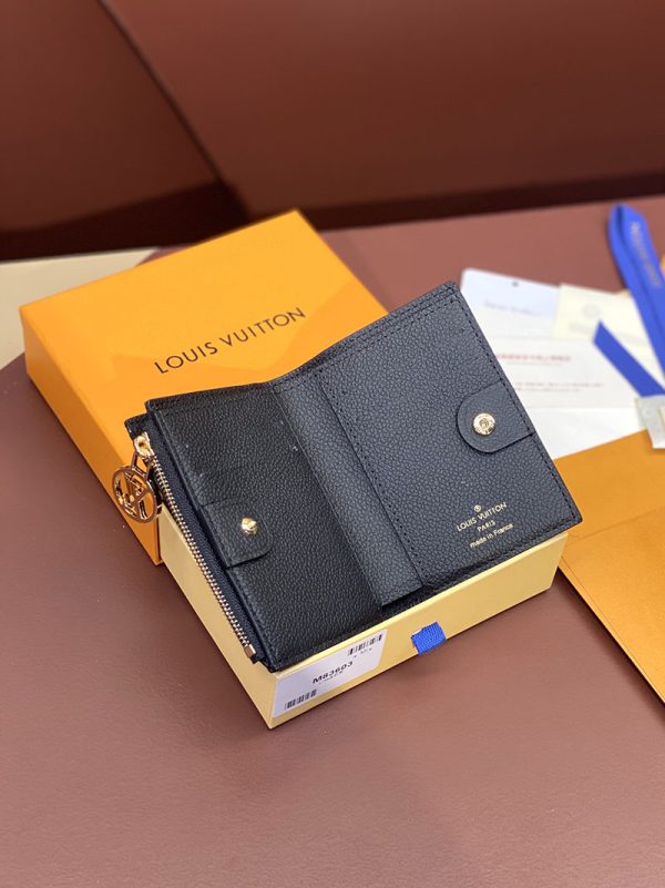 LOUIS VUITTON 二つ折り財布 アンプラント ポルトフォイユ・リサ LOUIS VUITTON M83365 ノワール 超N品 - 画像 (8)