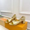 ルイヴィトン 靴 LV Swing Sandal スイングサンダル lv303475 ゴールド N品 夏用 サンダル レディース おしゃれ - 画像 (8)