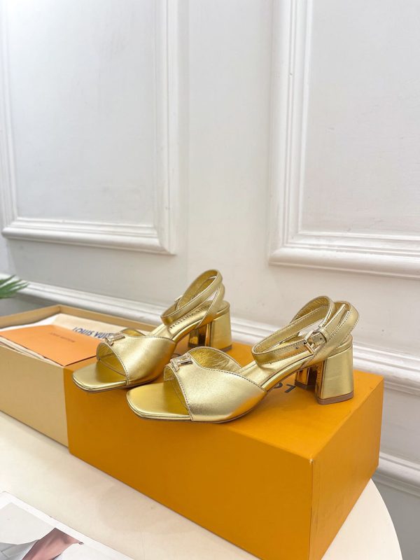 ルイヴィトン 靴 LV Swing Sandal スイングサンダル lv303475 ゴールド N品 夏用 サンダル レディース おしゃれ - 画像 (8)