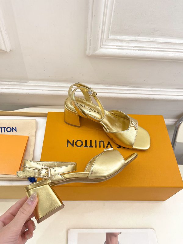 ルイヴィトン 靴 LV Swing Sandal スイングサンダル lv303475 ゴールド N品 夏用 サンダル レディース おしゃれ - 画像 (7)