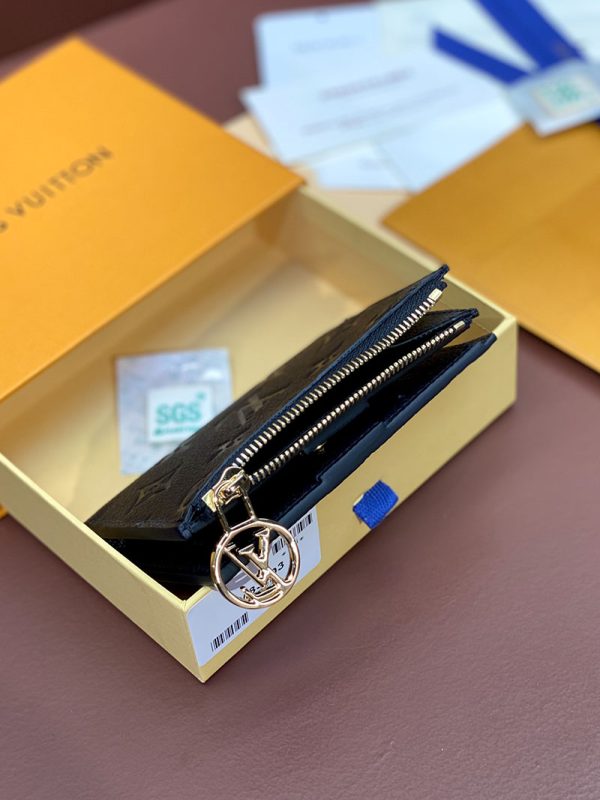 LOUIS VUITTON 二つ折り財布 アンプラント ポルトフォイユ・リサ LOUIS VUITTON M83365 ノワール 超N品 - 画像 (6)