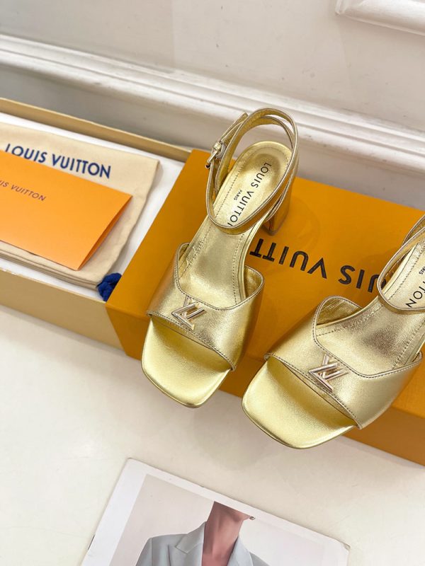 ルイヴィトン 靴 LV Swing Sandal スイングサンダル lv303475 ゴールド N品 夏用 サンダル レディース おしゃれ - 画像 (5)
