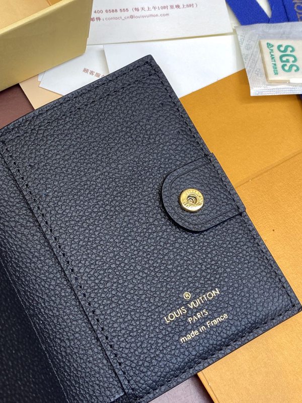 LOUIS VUITTON 二つ折り財布 アンプラント ポルトフォイユ・リサ LOUIS VUITTON M83365 ノワール 超N品 - 画像 (4)