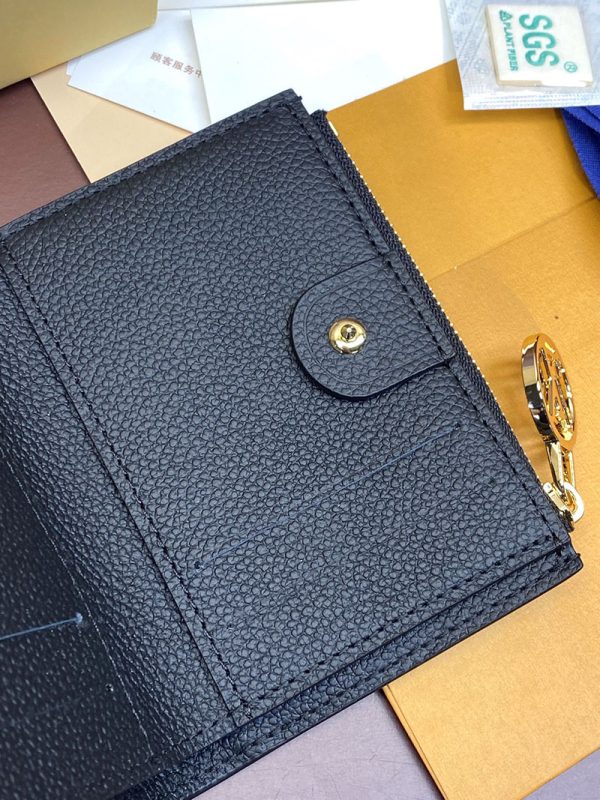 LOUIS VUITTON 二つ折り財布 アンプラント ポルトフォイユ・リサ LOUIS VUITTON M83365 ノワール 超N品 - 画像 (3)