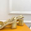 ルイヴィトン 靴 LV Swing Sandal スイングサンダル lv303475 ゴールド N品 夏用 サンダル レディース おしゃれ - 画像 (3)