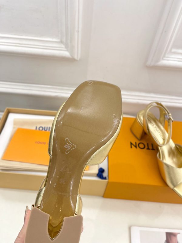 ルイヴィトン 靴 LV Swing Sandal スイングサンダル lv303475 ゴールド N品 夏用 サンダル レディース おしゃれ - 画像 (2)