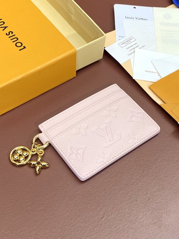 LOUIS VUITTON カードケース アンプラント 財布 ポルト カルト・LV チャーム M83562 ピンクオパール 超N品 - 画像 (5)