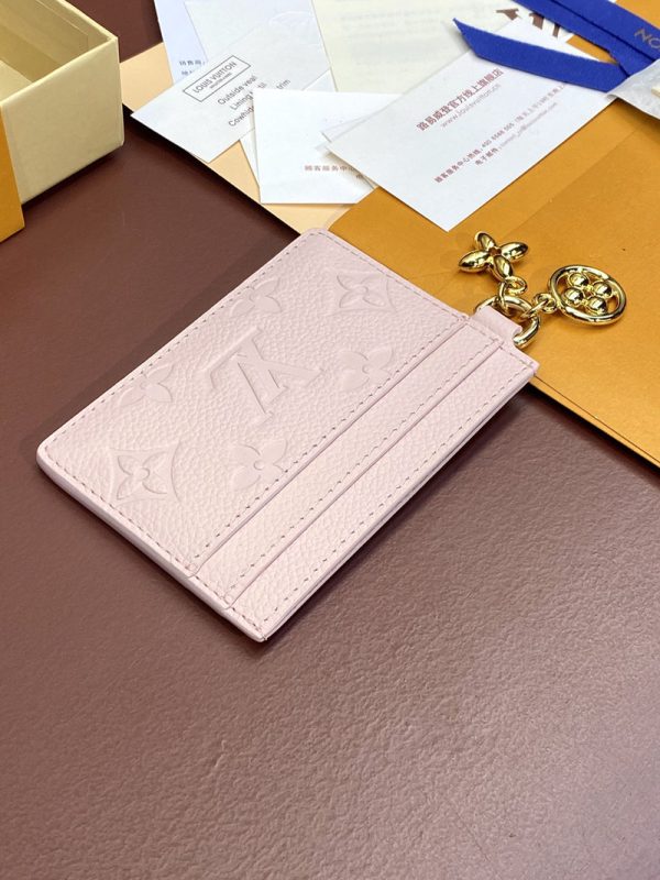 LOUIS VUITTON カードケース アンプラント 財布 ポルト カルト・LV チャーム M83562 ピンクオパール 超N品 - 画像 (3)
