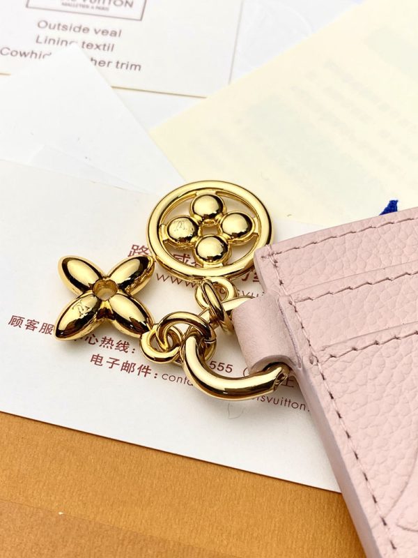 LOUIS VUITTON カードケース アンプラント 財布 ポルト カルト・LV チャーム M83562 ピンクオパール 超N品 - 画像 (2)